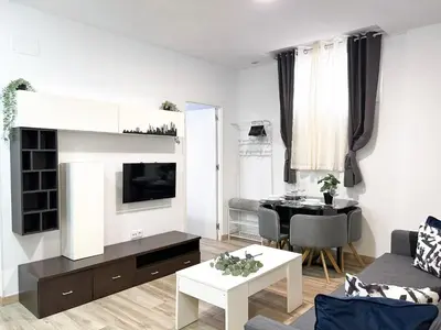 Zona de estar de Río Manzanares - Apartamento de 1 dormitorio