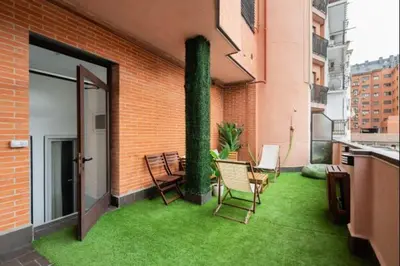 Un balcón o terraza de Estudio privado y tranquilo Plaza de España