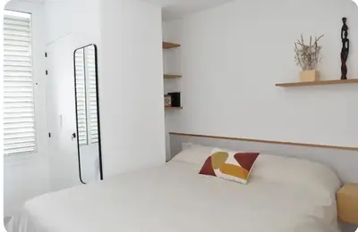 Cama o camas de una habitación en Nuevo Apartamento LaLatina