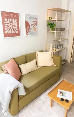 Zona de estar de JM11B Apartamento Chamberi AC WIFI Fibra