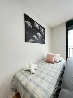 Cama o camas de una habitación en Santa Isabel Centro Temporal