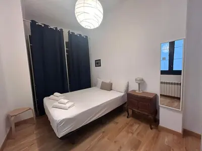 Cama o camas de una habitación en Stunning apartment for 7 pax - CvB