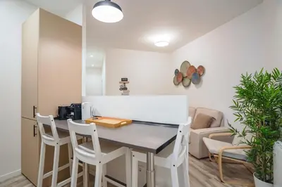 Zona de estar de Modern and Cozy-3 Bedrooms 1 Bathroom-Delicias