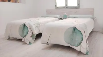 Cama o camas de una habitación en Luxury two bedrooms Madrid downtown