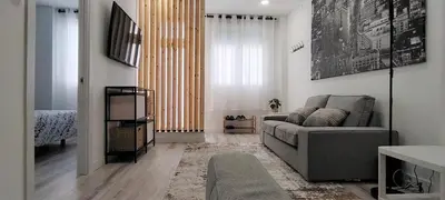 Zona de estar de Luxury two bedrooms Madrid downtown
