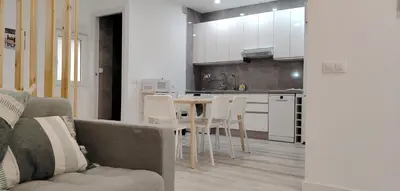 Una cocina o zona de cocina en Luxury two bedrooms Madrid downtown