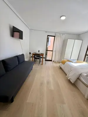 Cama o camas de una habitación en Apartamento Centro De Madrid Aduana