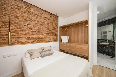 Cama o camas de una habitación en Salamanca II 2BR 2BH