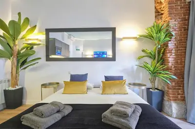 Cama o camas de una habitación en ºRS CityCentre DownTown WiFi AC SmartTVº