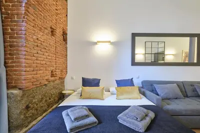 Cama o camas de una habitación en ºººRS CityCentre DownTown WiFi AC SmartTVººº