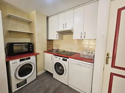 Una cocina o zona de cocina en Apartamento único en Lucero