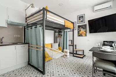 Una cocina o zona de cocina en Charming Urban Madrid