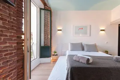 Cama o camas de una habitación en ººººPS New Atocha City Centre WiFi AC SmartTVºººº