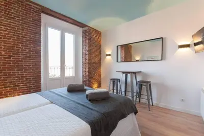 Cama o camas de una habitación en ºººººPS New Atocha City Centre WiFi AC SmartTVººººº