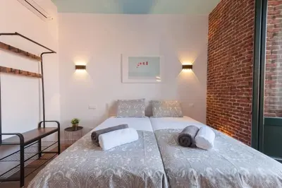 Cama o camas de una habitación en ºººººPS New Atocha City Centre WiFi AC SmartTVººººº