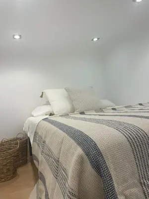 Cama o camas de una habitación en Apartamento en pleno centro de Madrid