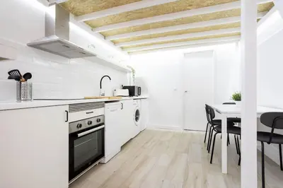 Una cocina o zona de cocina en MCI Alojamiento temporal en M Vadillo
