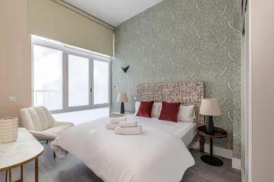 Cama o camas de una habitación en Waou Glam II Plaza España