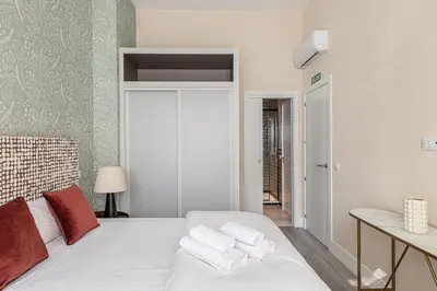 Cama o camas de una habitación en Waou Glam II Plaza España