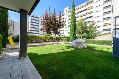 Jardín al aire libre en Moderno Apartamento TEMPORAL Familiar con Terraza SOD11
