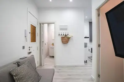 Una televisión o centro de entretenimiento en Cozy apartment-1Bedroom 1Bath-Chamberí
