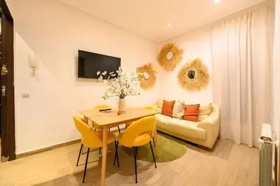 Zona de estar de For You Rentals Encantador apartamento TEMPORAL de dos dormitorios PAL100