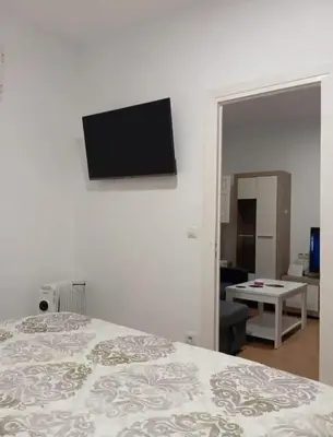 Una televisión o centro de entretenimiento en Plaza España RIO