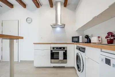 Una cocina o zona de cocina en Exclusivo Ático con terraza en Plaza Mayor