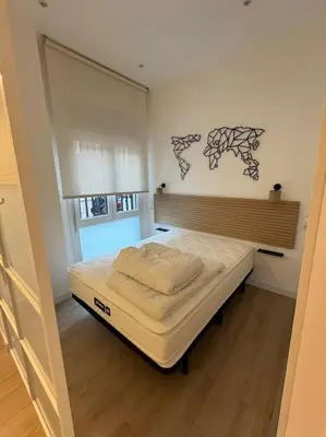 Cama o camas de una habitación en Madrid Centro Apartamnto Estreno