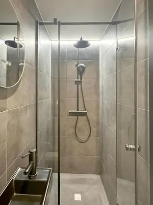 Un baño de Great design, new & calm apartment in Malasaña