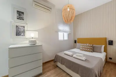 Cama o camas de una habitación en Waou Justicia III - Alquiler Corta Duración