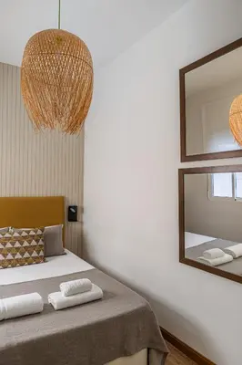 Cama o camas de una habitación en Waou Justicia III - Alquiler Corta Duración