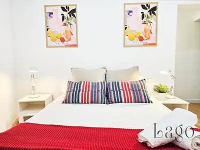 Cama o camas de una habitación en Apartamento central en Madrid - sol