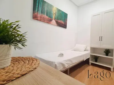 Cama o camas de una habitación en Apartamento central en Madrid - sol