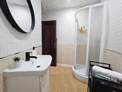 Un baño de Apartamento en el centro de Madrid barrio SOL