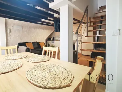 Zona de estar de Apartamento para grupos y familias, SOL