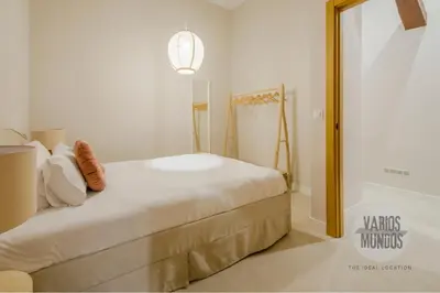 Cama o camas de una habitación en Toque de Madrid para 8 en Tesoro 6 E3