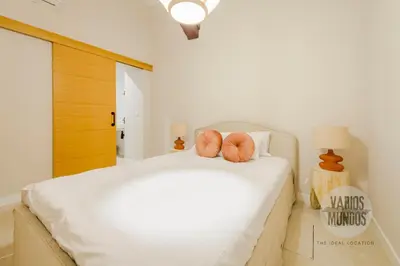 Cama o camas de una habitación en Toque de Madrid para 8 en Tesoro 6 E3