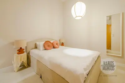 Cama o camas de una habitación en Toque de Madrid para 8 en Tesoro 6 E3