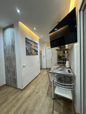 Una cocina o zona de cocina en Apartamento con patio en Madrid centro