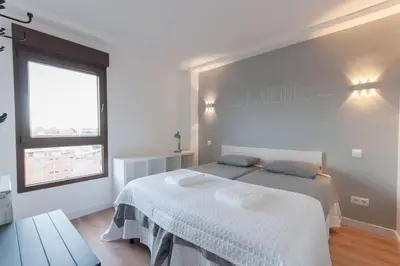 Cama o camas de una habitación en ºººCH Residential Area Modern City Views WiFi ACººº