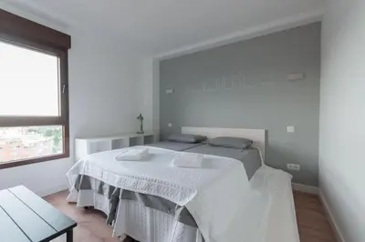 Cama o camas de una habitación en ºººCH Residential Area Modern City Views WiFi ACººº