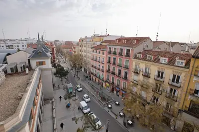 Vista general de Madrid o vista desde el apartamento