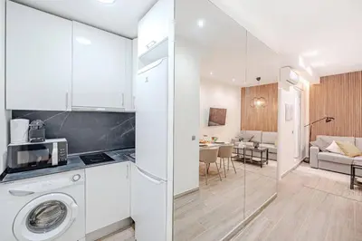 Una cocina o zona de cocina en Terraza & confort en ubicación inmejorable!