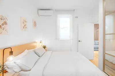 Cama o camas de una habitación en Terraza & confort en ubicación inmejorable!