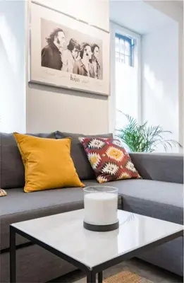 Zona de estar de Exclusive designer loft in the centre for 6 people - Duque