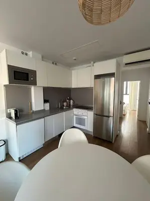 Una cocina o zona de cocina en MyHouseSpain - Piso con terraza en Madrid