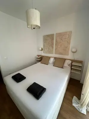 Cama o camas de una habitación en MyHouseSpain - Piso con terraza en Madrid