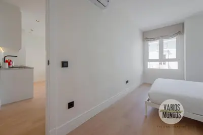 Cama o camas de una habitación en Malasaña acogedora para 4, ven a San Bernardo 20 E3