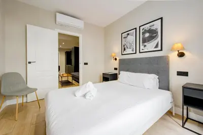 Cama o camas de una habitación en La Gran Vía a un paso, Silva 3 E2